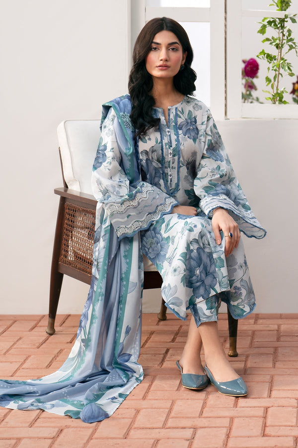 WDR-103(2) Digital Print Lawn Unstitched 3-Piece Suit | R-103