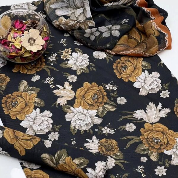 WDR-104_2 3 Piece Unstitched Lawn Dress | R-104