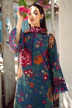 WDR-106_4 Digital Print Lawn 3-Piece Unstitched Suit | R-106
