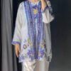 WDR-119_8 White Ivory Lawn 3-Piece Unstitched Suit | Most Hit | R-119