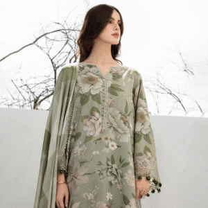 jk Digital Print Lawn Unstitched 3-Piece Suit – Shirt, Dupatta & Trouser | R-105